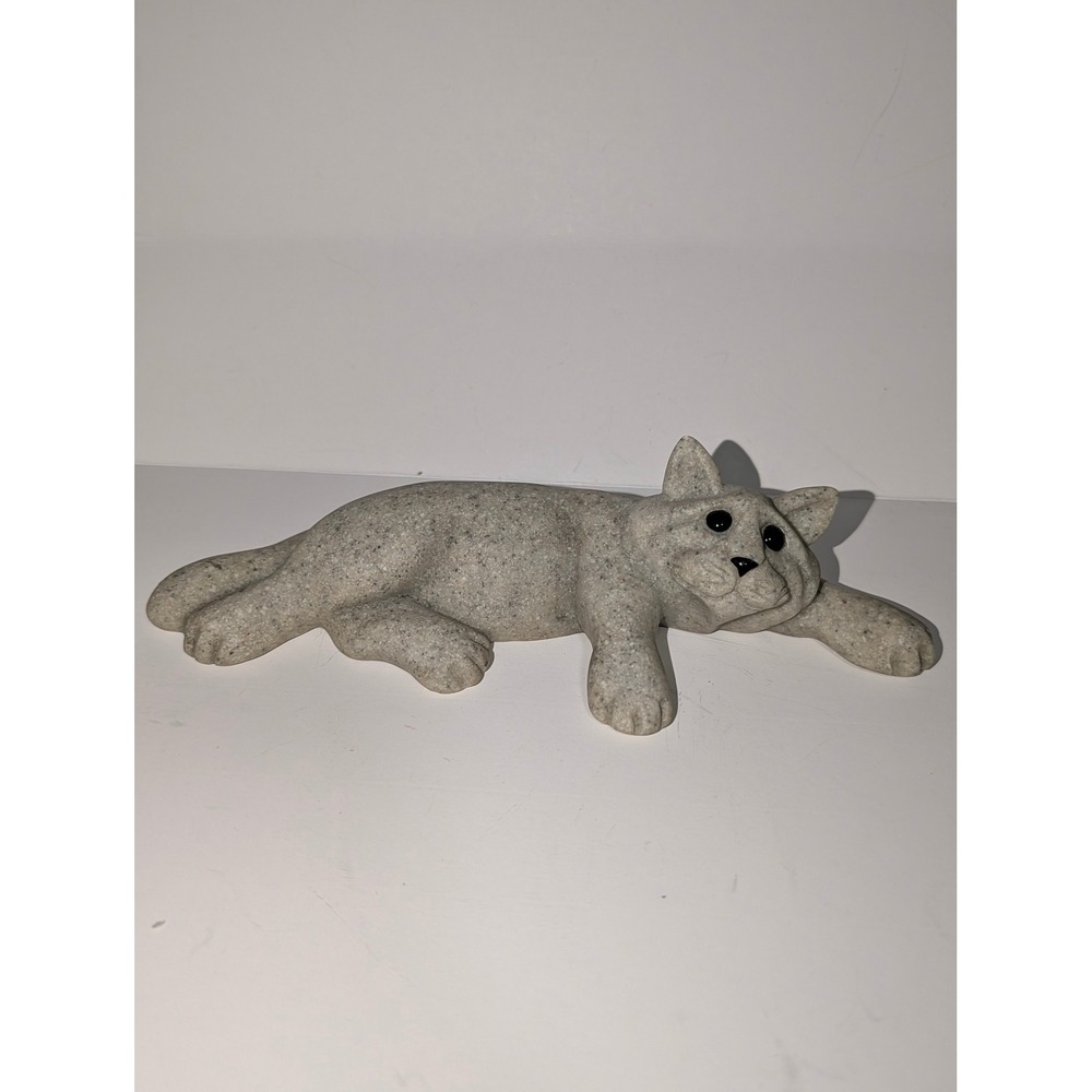 Lot of 3 Second Nature Design Quarry Critters Stone Cats "Chelsea, Clyde, Chico" - Picture 8 of 16